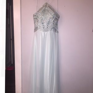 Blue prom dress